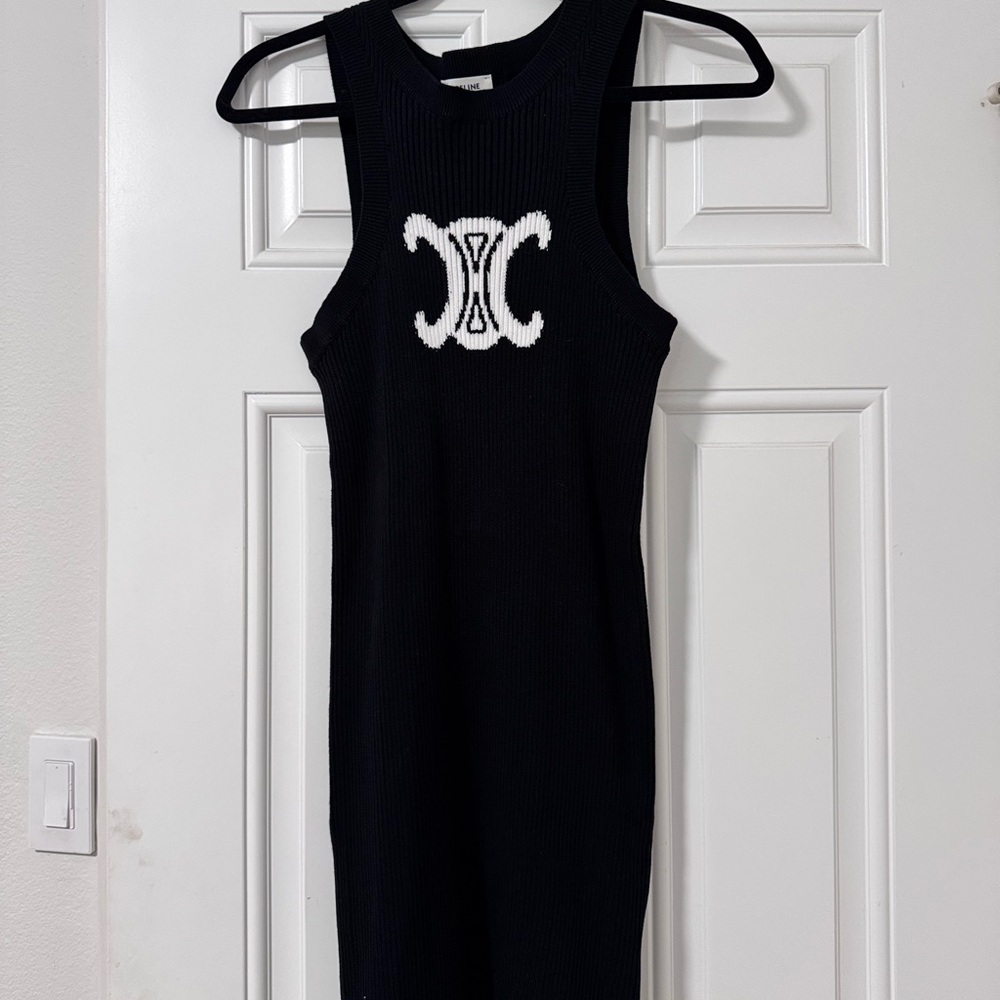 Celine Black Sleeveless Dress